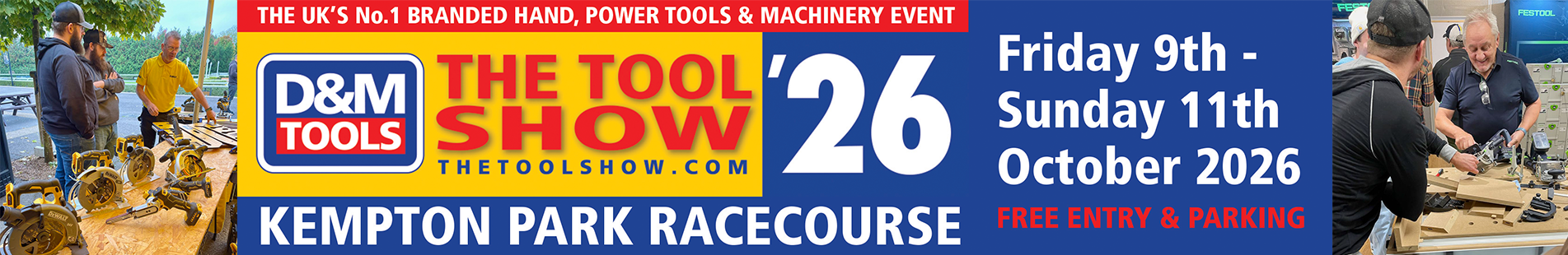 The Tool Show 26 - 9-11th October - Kempton Park Racecourse - Clikc for details